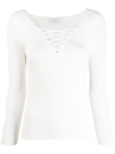 Sandro Paris джемпер со шнуровкой