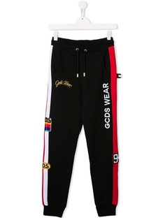 Gcds Kids спортивные брюки с нашивками