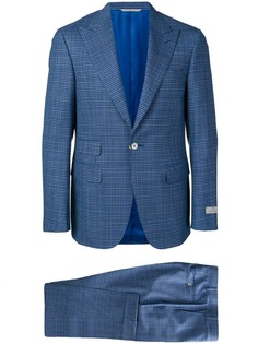Canali строгий костюм-двойка в клетку