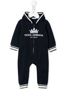 Dolce & Gabbana Kids ромпер с логотипом