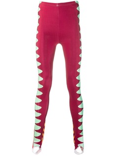 Walter Van Beirendonck Pre-Owned спортивные легинсы 2014/15-х годов Crossed Crocodiles Growl