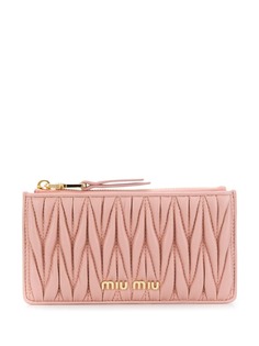 Miu Miu стеганый картхолдер