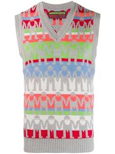 Walter Van Beirendonck Pre-Owned жилет Pixidust вязки интарсия 2003/04-го года
