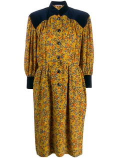 YVES SAINT LAURENT PRE-OWNED платье 1980-х годов с принтом