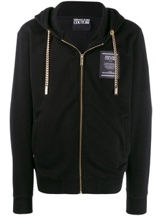 Versace Jeans Couture толстовка с капюшоном и декоративными цепочками