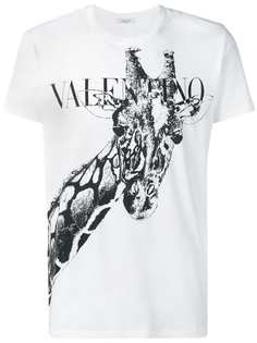 Valentino рубашка с принтом жирафа