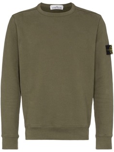 Stone Island толстовка с нашивкой-логотипом