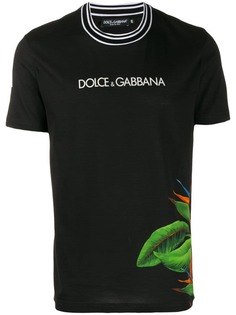 Dolce & Gabbana футболка с логотипом и принтом