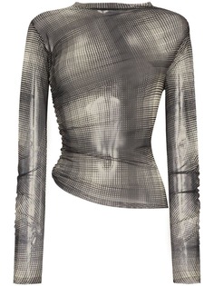 Supriya Lele полупрозрачный топ с принтом