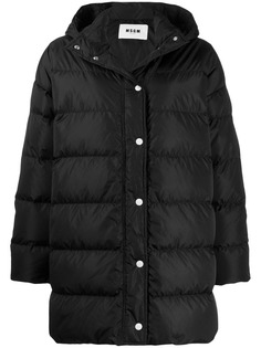 MSGM пуховик с капюшоном