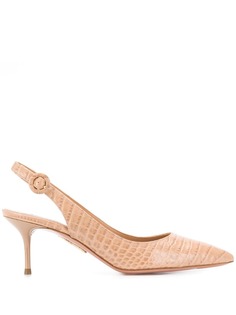 Aquazzura туфли-лодочки Pure 60 с ремешком на пятке