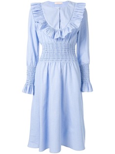 Tory Burch платье миди с оборками