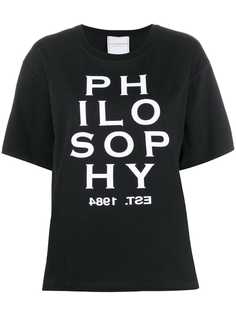 Philosophy Di Lorenzo Serafini футболка с контрастным логотипом