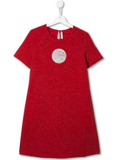 Baby Dior расклешенное платье с короткими рукавами