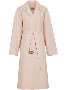 Burberry пальто в клетку с поясом