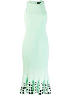 David Koma декорированное платье миди