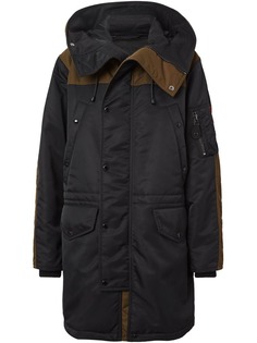 Burberry парка в стиле колор-блок