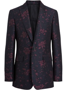 Burberry стеганый вечерний пиджак кроя слим