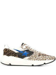 Golden Goose кеды с леопардовым принтом
