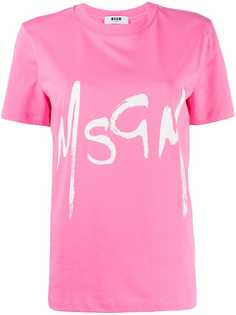 MSGM футболка с логотипом