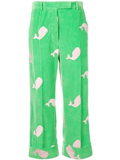 Thom Browne брюки чинос с вышивкой