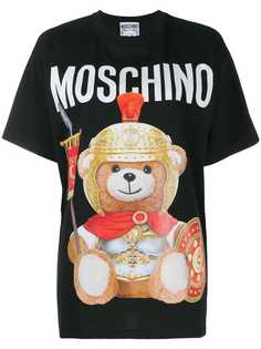 Moschino футболка с принтом Teddy Gladiator