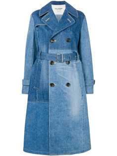 Junya Watanabe двубортное пальто из денима