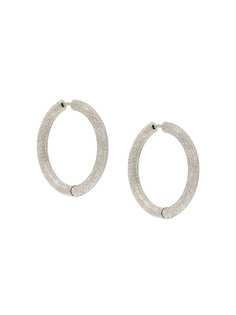 Carolina Bucci Florentine finish thick hoop earrings