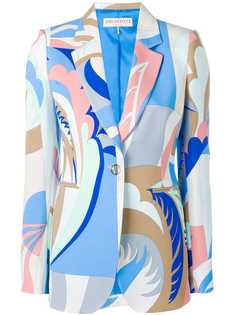 Emilio Pucci пиджак с графическим принтом