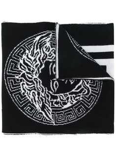 Versace вязаный шарф с декором Medusa