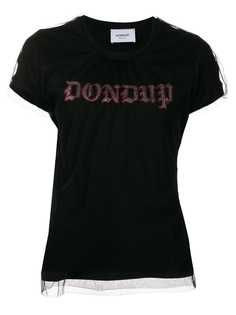 Dondup сетчатая футболка с логотипом
