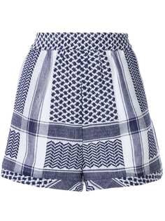 Cecilie Copenhagen шорты с завышенной талией и узором