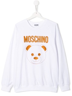 Moschino Kids толстовка с принтом