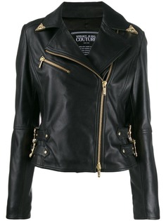 Versace Jeans Couture байкерская куртка с пряжками