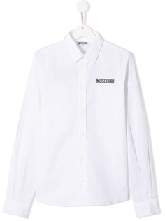 Moschino Kids рубашка с логотипом