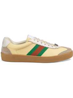 Gucci кроссовки с отделкой Web
