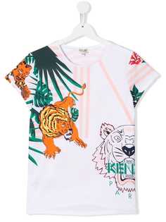 Kenzo Kids футболка с принтом