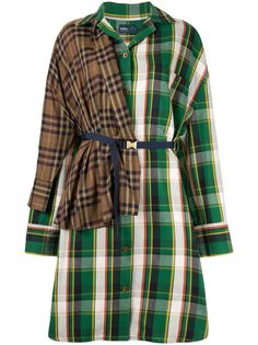 Kolor платье рубашка в технике пэчворк