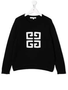 Givenchy Kids джемпер с монограммой
