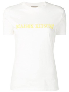 Maison Kitsuné футболка Contrast с логотипом