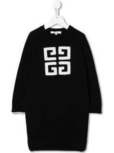Givenchy Kids платье-джемпер с монограммой