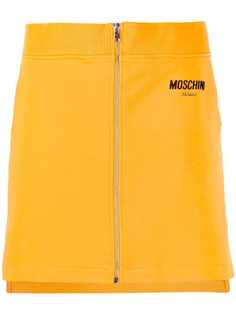 Moschino мини-юбка на молнии спереди