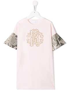 Roberto Cavalli Junior платье с логотипом