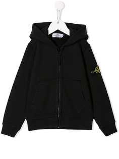 Stone Island Junior худи на молнии с логотипом