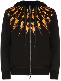 Neil Barrett худи на молнии с принтом Bolt