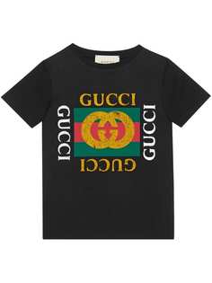 Gucci Kids футболка с логотипом