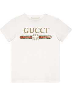 Gucci Kids футболка с логотипом