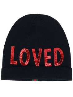 Gucci шапка с вышивкой Loved