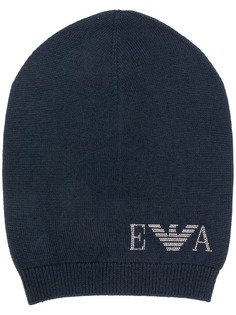 Emporio Armani logo beanie