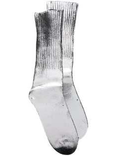 Mm6 Maison Margiela носки с металлическим отблеском